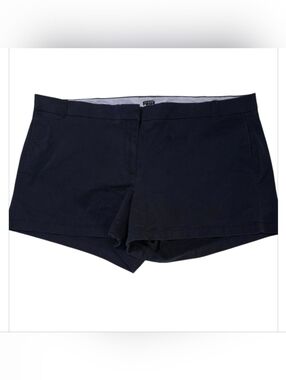 J.Crew Navy Chino Shorts Size 24 Classic Flat Front Casual Preppy